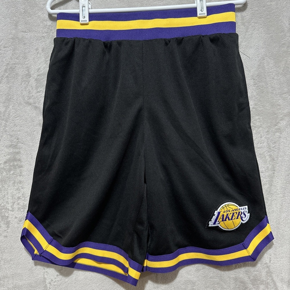 Ultra Game Los Angeles Lakers Shorts Mens Medium Black NBA Mesh Basketball